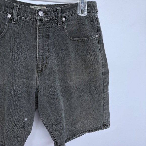 Vintage 80s 90s Guess Denim Jean Shorts Size 32 Mens Faded Army Green USA Made - Picture 9 of 9